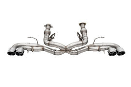 Corsa 2020-25 Corvette C8 3in Xtreme Cat-Back Exhaust 4.5in Pol Quad Tips - Deletes stock AFM Valve