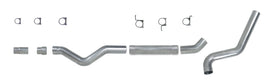 Diamond Eye KIT 5in Catback MFLR RPLCMENT PIPE Single AL: 2006-2007.5 CHEVY 6.6L 2500/3500