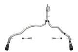 Corsa 2021-2025 Ford F-150 SuperCab/6.5in Bed 5.0L V8 Sport Cat-Back Dual Rear Exit-Black PVD