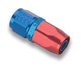 Earls Straight Auto-Fit Hose End AN -24 - Red/Blue