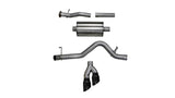 Corsa 2017-22 Chevrolet Colorado 3.7L Extended Cab Sport Cat-Back System Single Rear Exit Black Tips