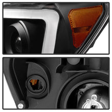 Load image into Gallery viewer, xTune Toyota Tundra 07-13 LED Light Bar Projector Headlights Black PRO-JH-TTU07-LED-BK