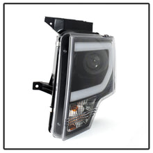 Load image into Gallery viewer, Spyder Ford F150 13-14 Projector Factory Xenon Model- Light Bar DRL Blk PRO-YD-FF15013-LBDRL-HID-BK
