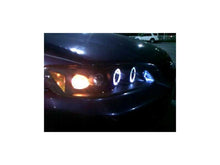 Load image into Gallery viewer, Spyder Honda Accord 98-02 1PC Projector Headlights LED Halo Amber Reflector Blk PRO-YD-HA98-AM-BK