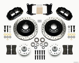 Wilwood Narrow Superlite 6R Front Hub & 1PC Rtr Kit 12.88in Drilled 67-69 Camaro 64-72 Nova Chevelle