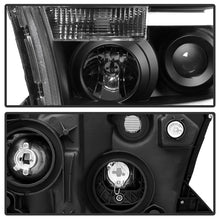 Load image into Gallery viewer, xTune Toyota Tundra 07-13 LED Light Bar Projector Headlights Black PRO-JH-TTU07-LED-BK