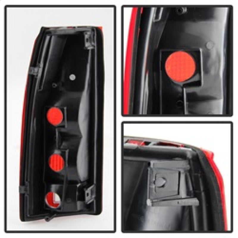 xTune Chevy/GMC C1500/C2500/C3500 88-01 OEM Style Tail Light - Red Smoked ALT-JH-CCK88-OE-RSM