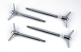 Mr. Gasket Valve Cover Y Wing Bolts - Chrome Plated - 4 pack
