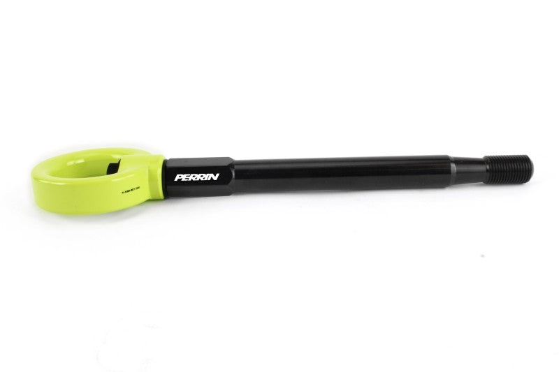 PERRIN 08-14 Subaru WRX & STI / 08-11 Impreza / 05-09 Legacy Tow Hook Kit (Front) - Neon Yellow