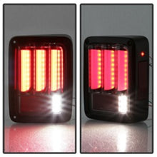 Load image into Gallery viewer, Spyder 07-16 Jeep Wrangler Version 2 Light Bar LED Tail Lights - Smoke (ALT-YD-JWA07V2-LBLED-BSM)