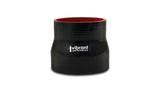 Vibrant 4 Ply Aramid Reducer Coupling 1.5in Inlet x 1in Outlet x 3in Length - Black