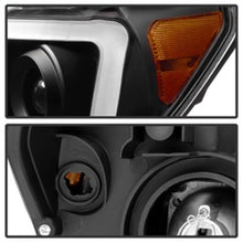 Load image into Gallery viewer, xTune Toyota Tundra 07-13 LED Light Bar Projector Headlights Black PRO-JH-TTU07-LED-BK