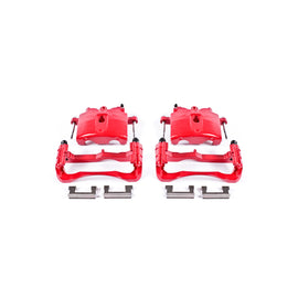 Power Stop 00-04 Cadillac DeVille Front Red Calipers w/Brackets - Pair