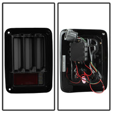 Load image into Gallery viewer, Spyder 07-16 Jeep Wrangler Version 2 Light Bar LED Tail Lights - Smoke (ALT-YD-JWA07V2-LBLED-BSM)