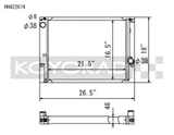 Koyo 88-99 BMW 3-Series inc. E36 M3 (MT / 6 Cyl. ONLY) Radiator