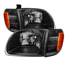 Load image into Gallery viewer, xTune Toyota Tundra Regular/Access Cab 00-04 OEM Style Headlights &amp; Corner Lights HD-JH-TTUN00-AM-BK