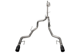 Corsa 2022-2025 Ford F-150 SuperCrew/5.5ft Bed 5.0L V8 Sport Cat-Back Dual Rear Exit-Black PVD