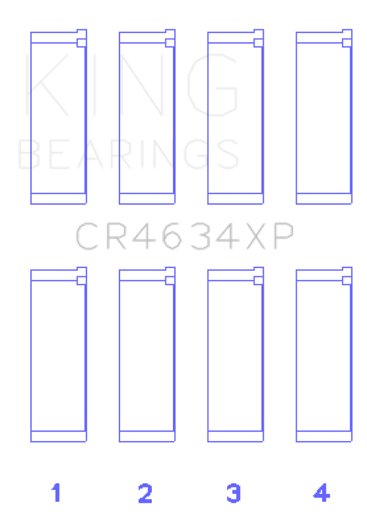 King Engine Bearings Hyundai G4KF Connecting Rod Bearing Set - Size +0.25mm
