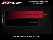 Load image into Gallery viewer, aFe 08-10 Ford Trucks V8-6.4L (td) BladeRunner 3 IN Aluminum Hot Charge Pipe - Black