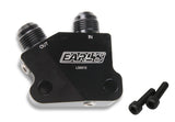 Earls LS Side Mount Oil Cooler Adapter, 10 AN Male, (2) 1/8
